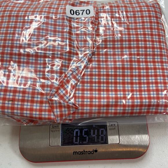 Polo Ralph Lauren Regent Shirt Men's 15.5 Orange Plaid Classic Fit Button Down - Picture 10 of 12